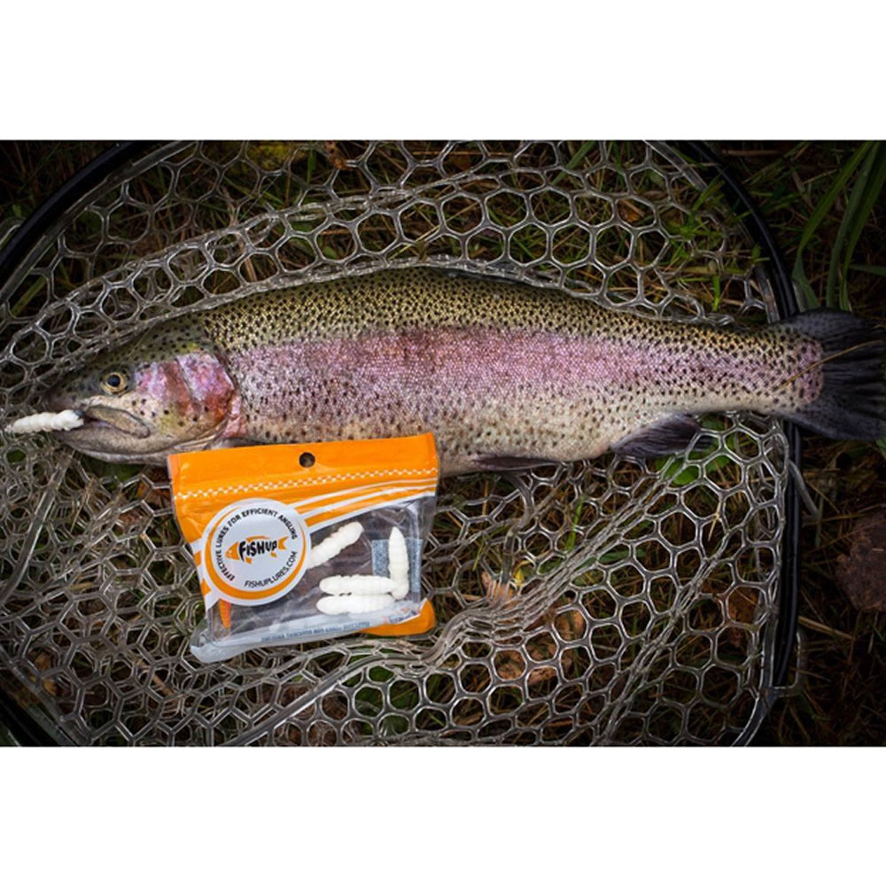 Creatura FISHUP Trout Series Pupa Cheese, 3.2cm, Earthworm Hot Pink, 10buc/pac
