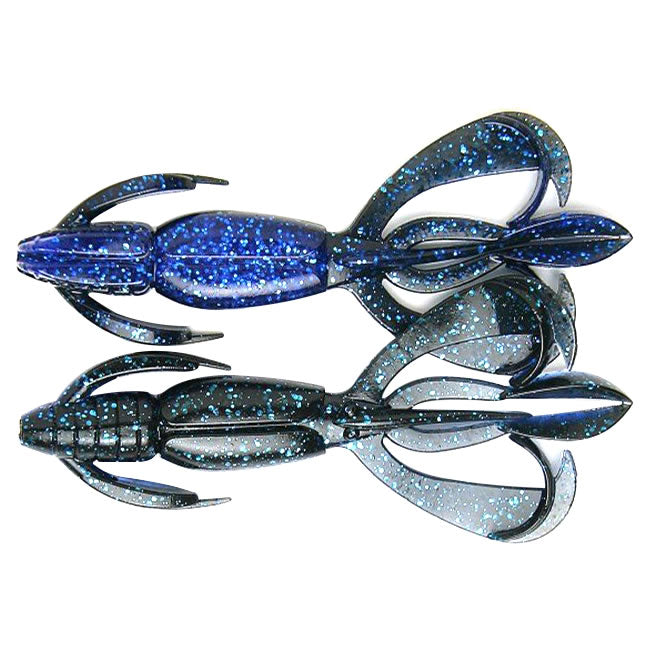 Creatura Keitech Crazy Flapper, Black Blue 413, 9.1cm, 7buc/plic