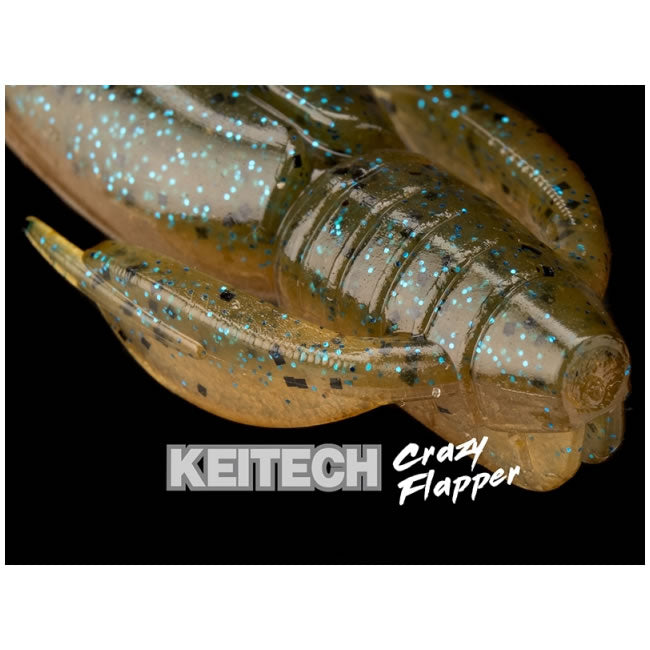 Creatura Keitech Crazy Flapper, Grape Stardust 64T, 7.1cm, 8buc/pac