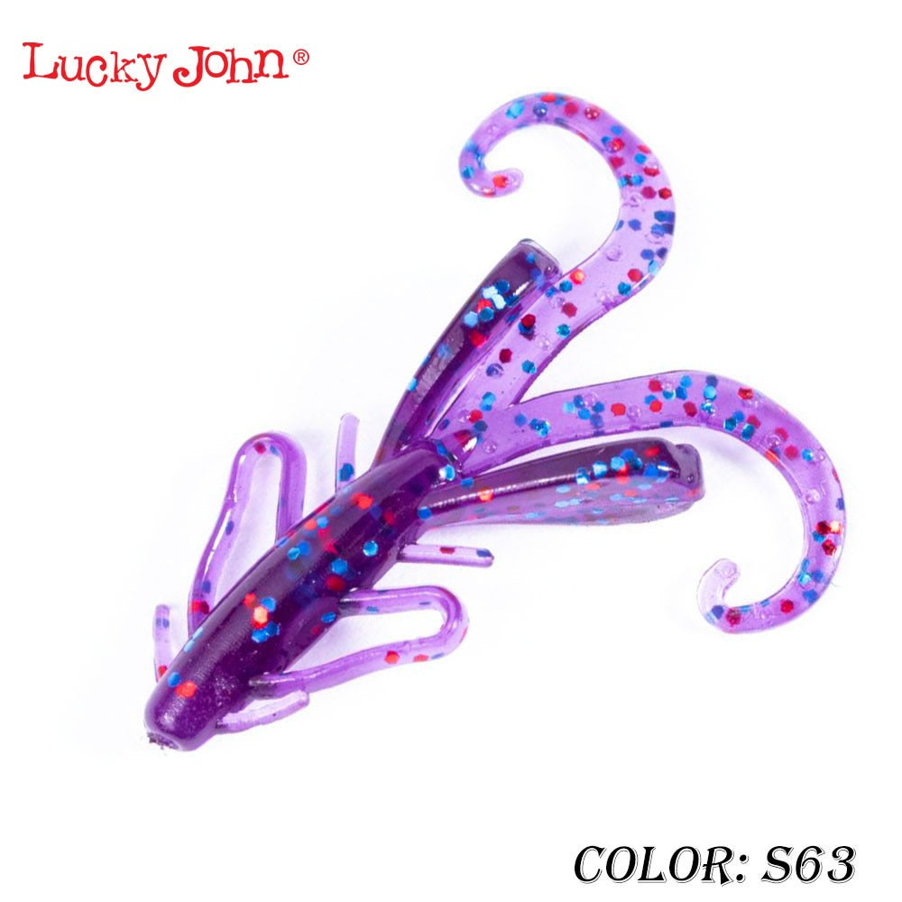 Creatura LUCKY JOHN Soft Lure Hogy Hog, 2cm, Culoare S63, 12buc/pac