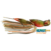 Creatura Live Target Hollow Crawfish Jig, Olive / Orange, 4cm, 11g