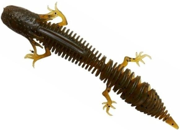 Creatura SAVAGE GEAR Salamander Floating, Green Pumpkin, 7.5cm, 3g, 5buc/pac