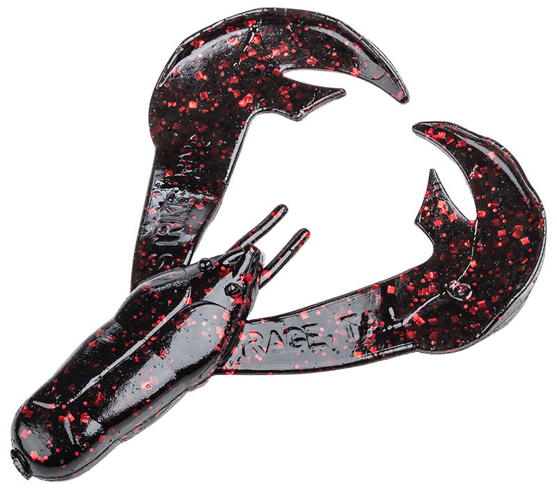  Creatura Strike King Rage Tail Chunk, Black Neon, 7.5cm, 7buc/plic
