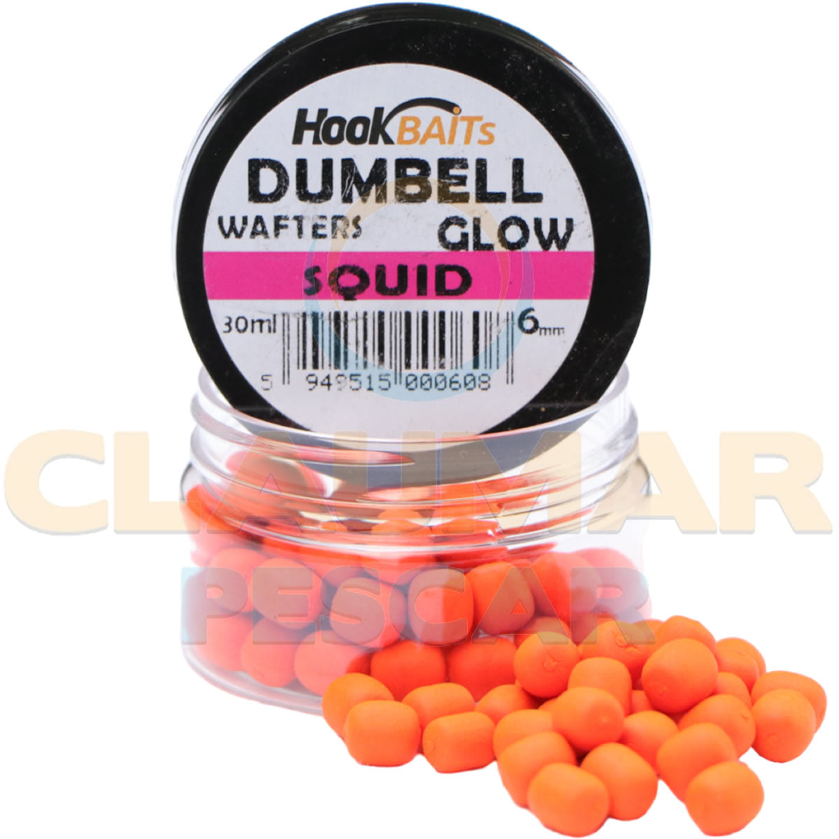 Critic Echilibrat Hook Baits Dumbell Wafters Glow Squid 30ml