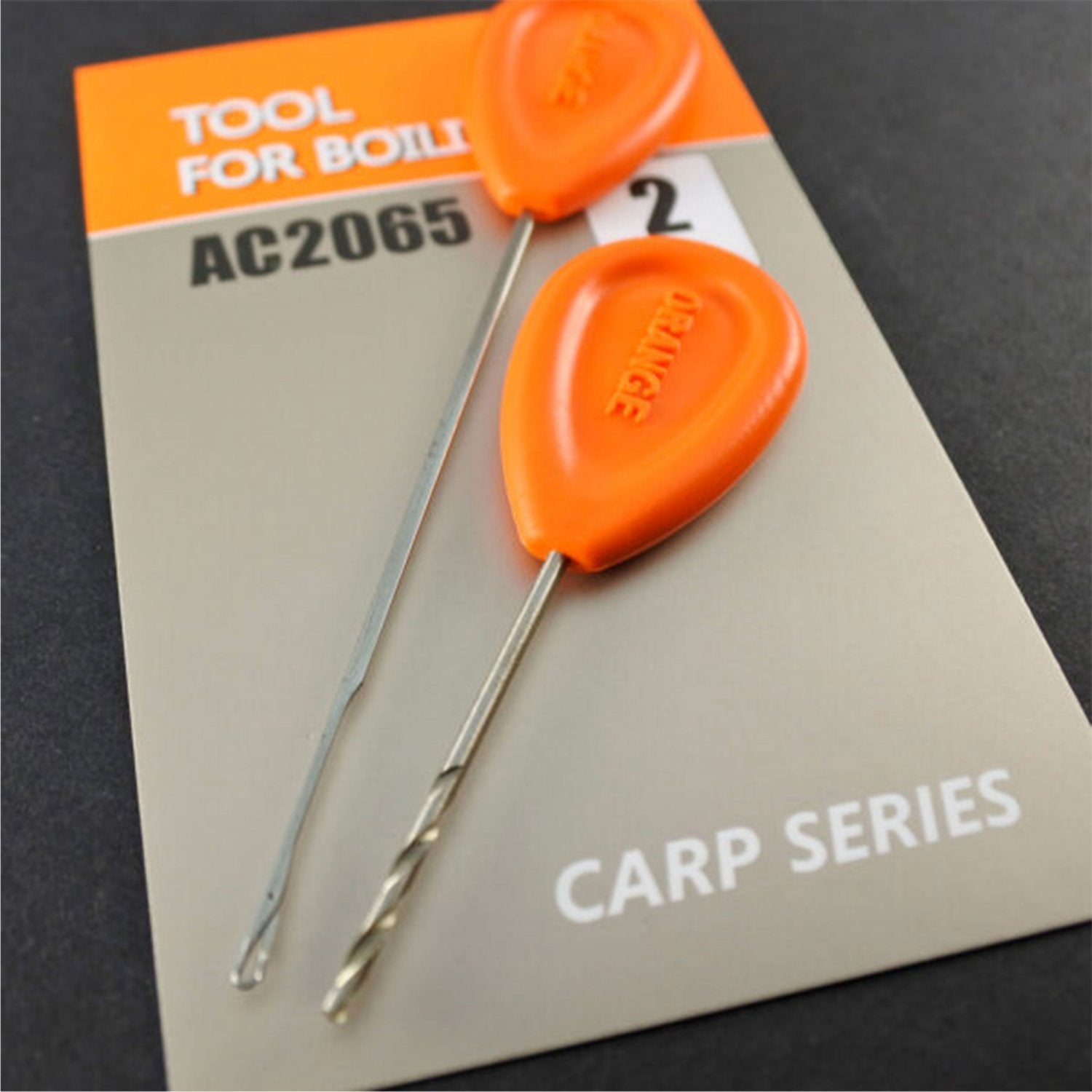 Croseta si Burghiu Orange pentru Boilies 2buc 9.5+6cm