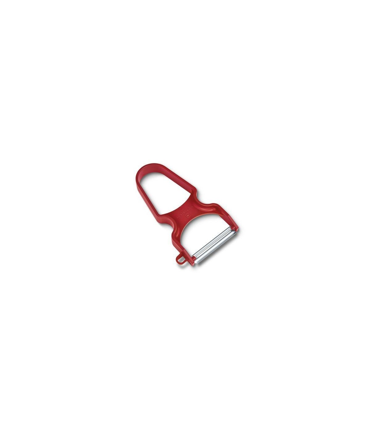 Curatator Legume Victorinox, Lama Serata, Rosu
