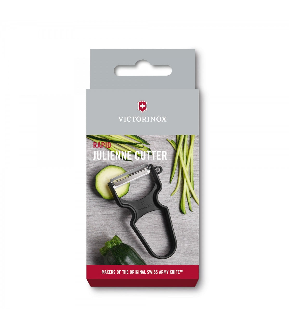 Curatator Legume Victorinox Rapid, Maner ABS Plastic, Julienne, Rosu
