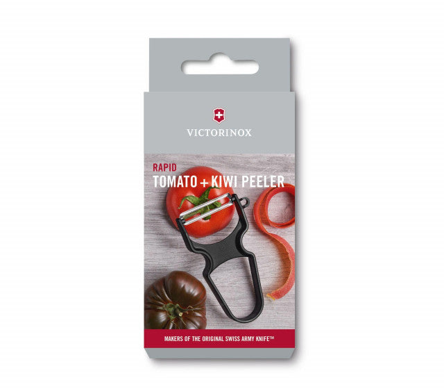 Curatator Legume Victorinox Rapid, Maner ABS Plastic, Lama Serata, Negru