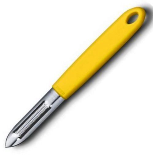 Curatator Rosii Victorinox Tomato Peeler, Lama Dubla Zimtata, Galben