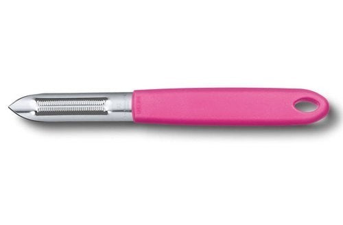 Curatator Rosii Victorinox Tomato Peeler, Lama Dubla Zimtata, Roz