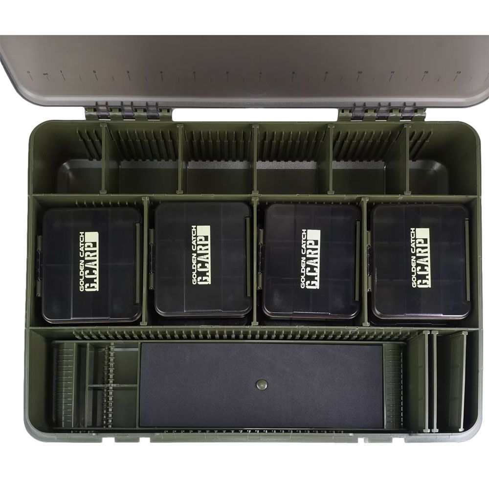 Cutie GOLDEN CATCH G.Carp Multi Tackle Box Set XL, 38x30x 5.5cm