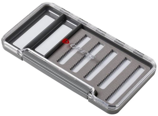 Cutie Muste GREYS Slim Waterproof Fly Box, 18x10x1.5cm