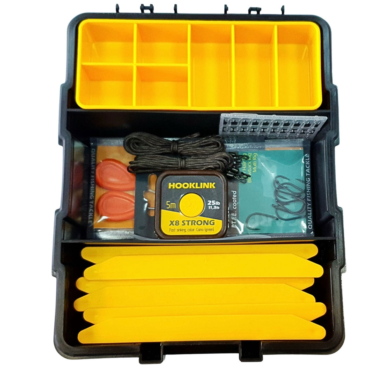 Cutie cu Accesorii Crap Orange Carp Inline 85, 61 Accesorii