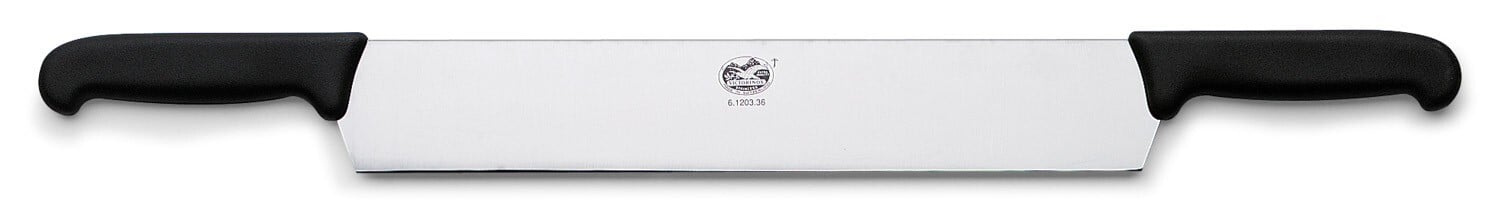 Cutit Bucatarie 2 Manere Victorinox Cheese Knife, Fibrox, Lama 36cm, Negru