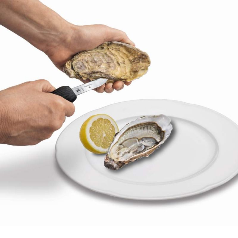 Cutit Bucatarie Stridii Victorinox Oyster Knife, Lama Fixa 16.6cm, Negru