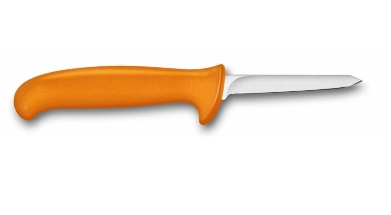 Cutit Bucatarie Victorinox Fibrox Poultry Knife, Safety Nose, 8cm, Portocaliu