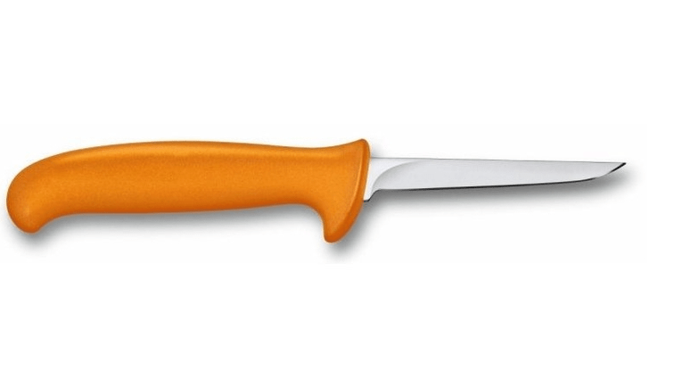 Cutit Bucatarie Victorinox Fibrox Poultry Knife, Safety Nose, 9cm, Portocaliu