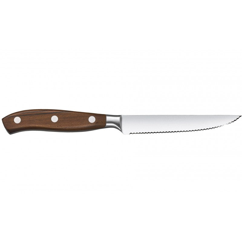 Cutit Bucatarie Victorinox Grand Maître Wood, Lama Zimtata 12cm, Maro, Cutie Cadou