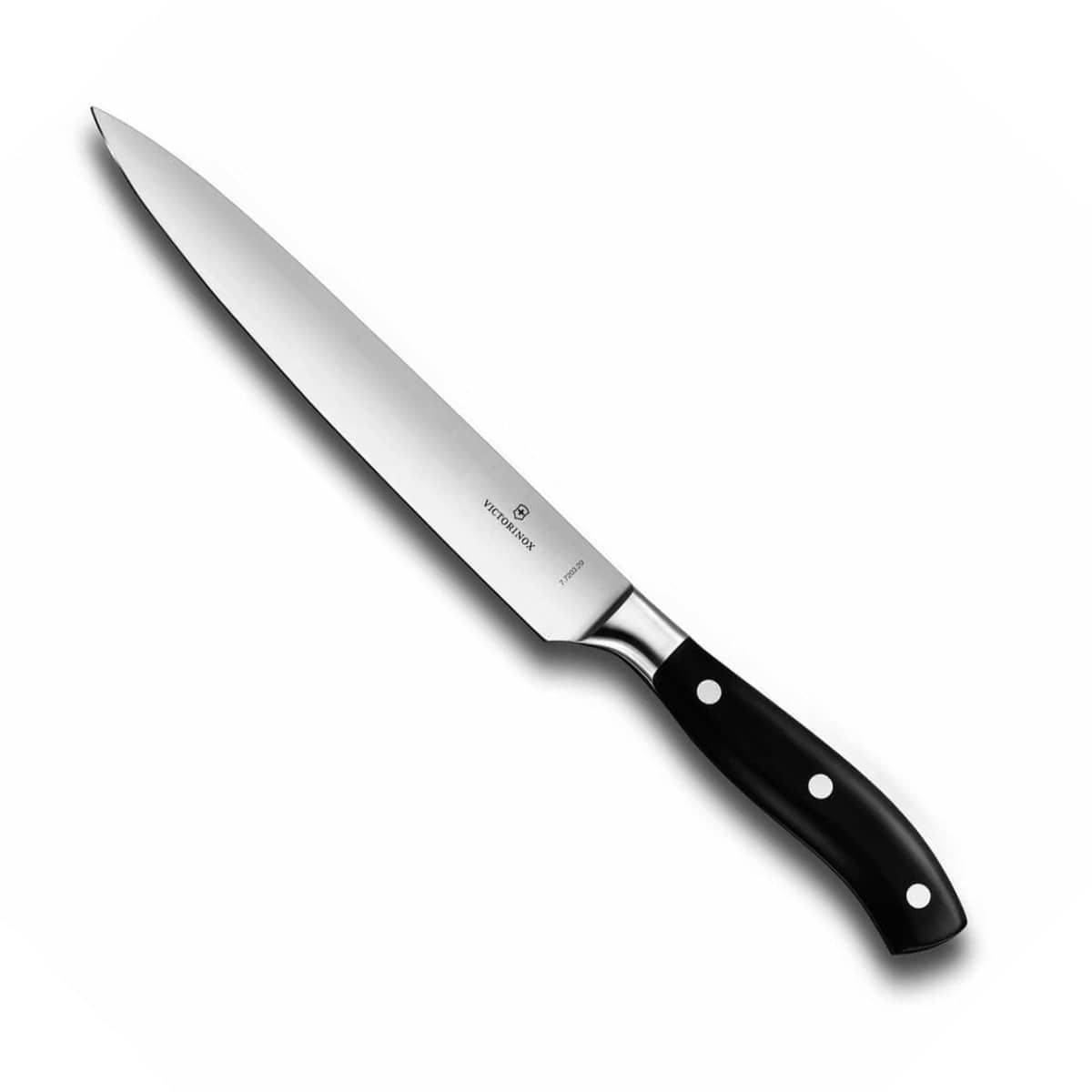 Cutit Bucatarie Victorinox Grand Maitre Carving Knife, Lama 20cm, Negru, Cutie Cadou