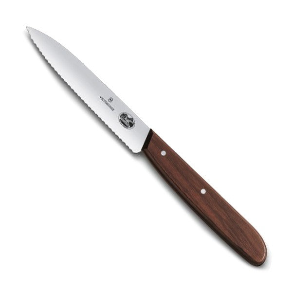 Cutit Bucatarie Victorinox, Paring Knife, Lama Zimtata 10cm, Lemn, Maro