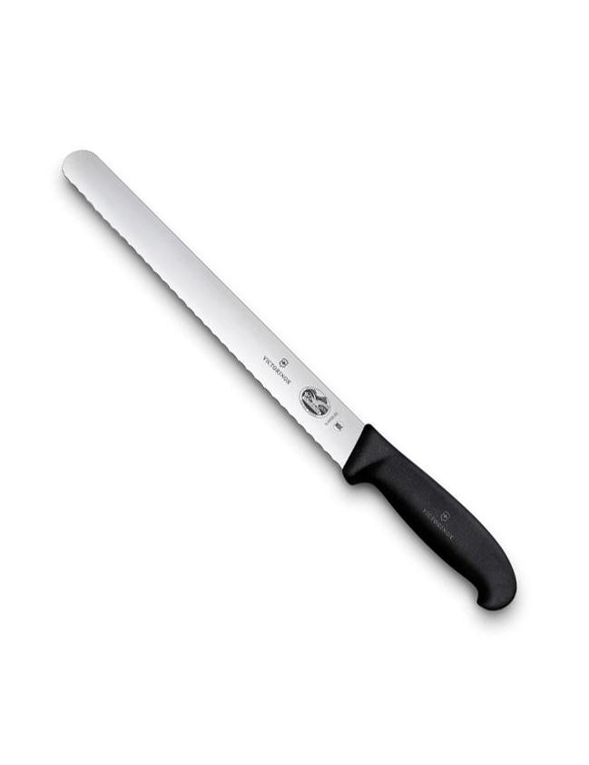 Cutit Bucatarie Victorinox Slicing Knife, Lama Zimtata 36cm, Negru