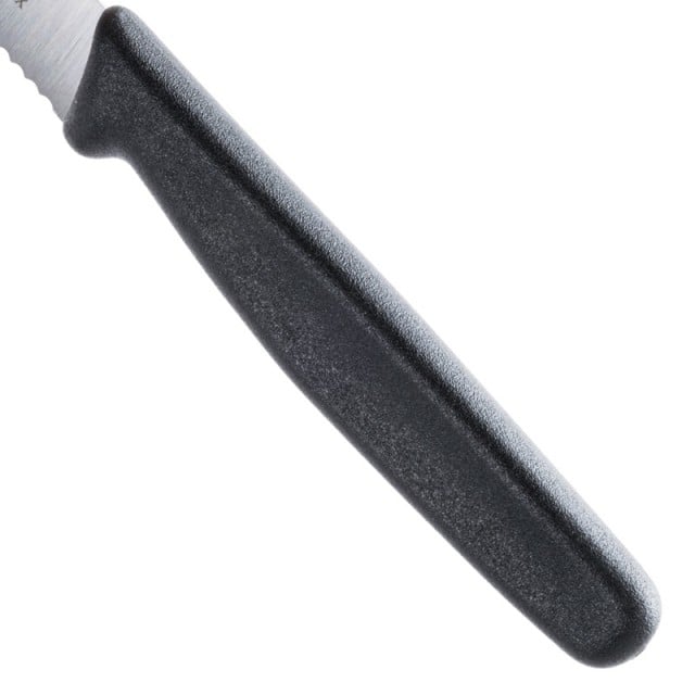 Cutit Bucatarie Victorinox, Swiss Classic Branza si Carnati, Lama Zimtata 11cm, Negru