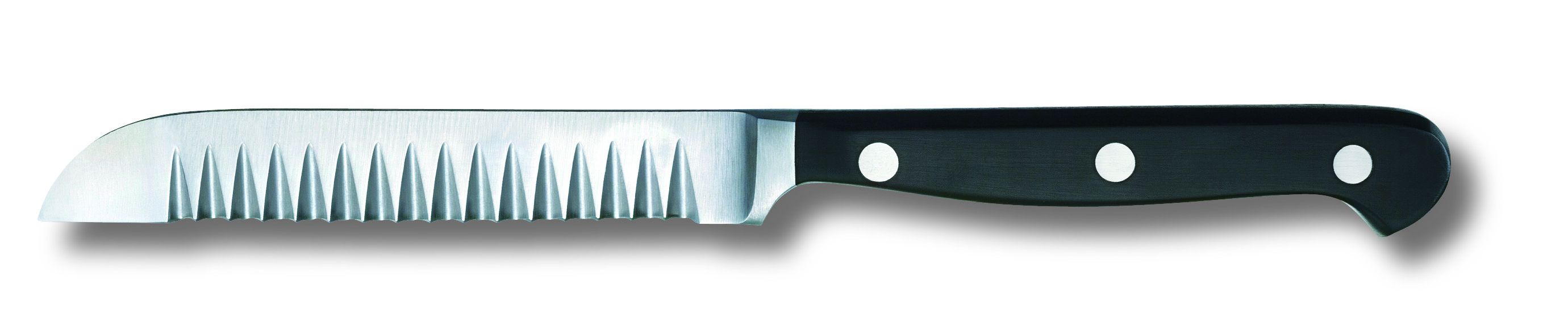 Cutit Bucatarie Victorinox Swiss Classic Decorating Knife, Lama Gofrata 11cm, Lemn, Negru