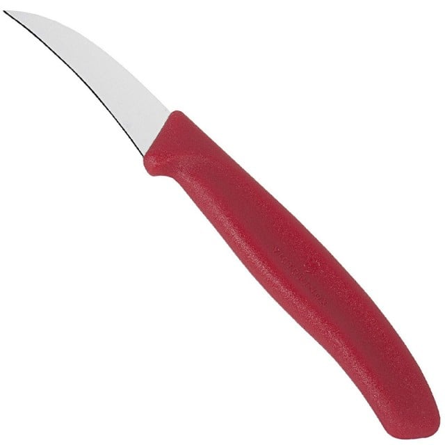 Cutit Bucatarie Victorinox Swiss Classic Penru Decojit, Lama Zimtata 6cm, Rosu