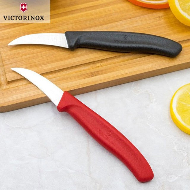 Cutit Bucatarie Victorinox Swiss Classic Penru Decojit, Lama Zimtata 6cm, Rosu