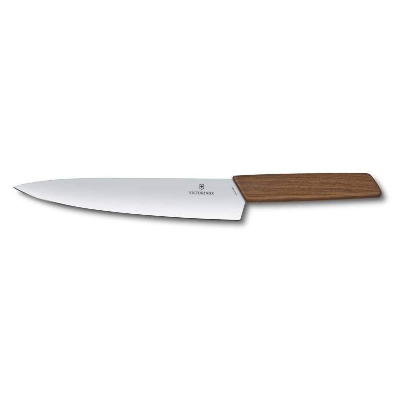 Cutit Bucatarie Victorinox Swiss Modern Carving Knife, Lama  20cm, Lemn Nuc, Cutie Cadou