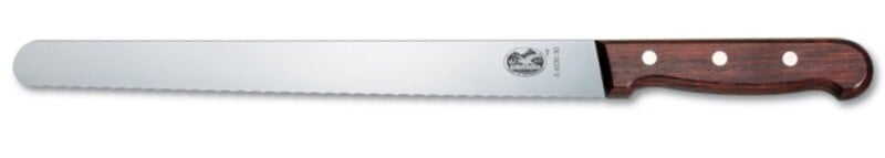 Cutit Bucatarie Victorinox Wood Slicing Knife, Lama Zimtata 36cm, Maro