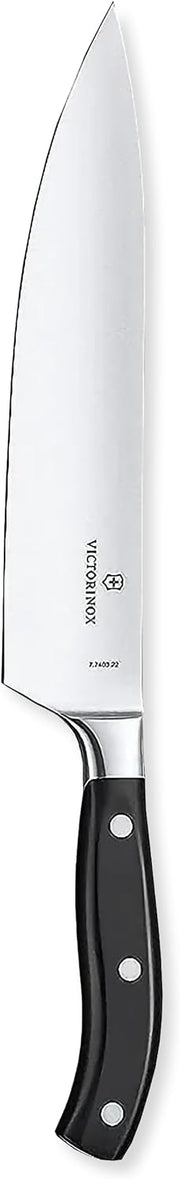 Cutit Carne Victorinox Grand Maitre Carving Knife, Lama 22cm, Negru, Cutie Cadou