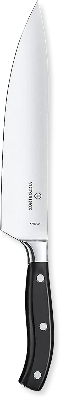 Cutit Carne Victorinox Grand Maitre Carving Knife, Lama 22cm, Negru, Cutie Cadou