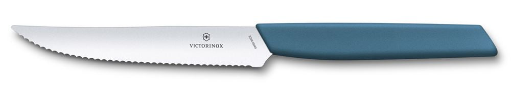 Cutit Carne Victorinox Swiss Modern Steak Knife, Lama Zimtata 12cm, Blue