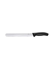 Cutit De Feliat Victorinox, SwissClassic Slicing Knife, Lama Gofrata 25cm, Negru, Cutie Cadou