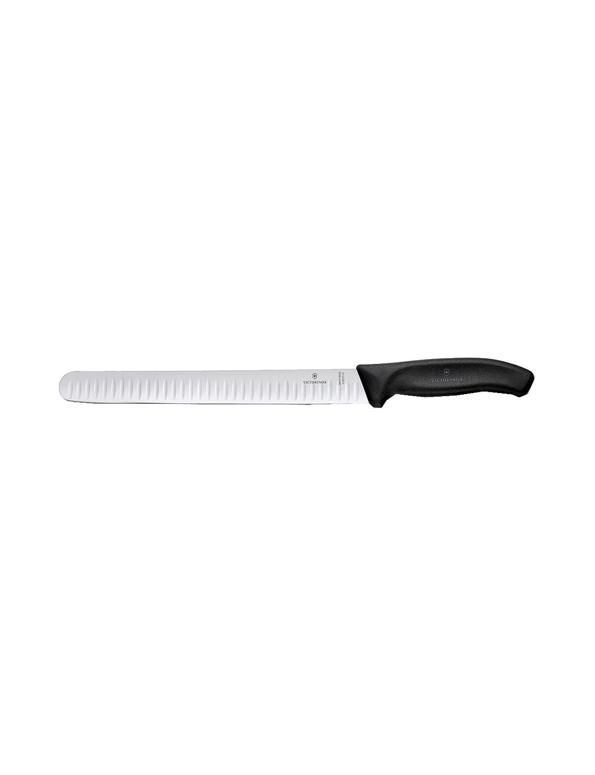 Cutit De Feliat Victorinox, SwissClassic Slicing Knife, Lama Gofrata 25cm, Negru, Cutie Cadou