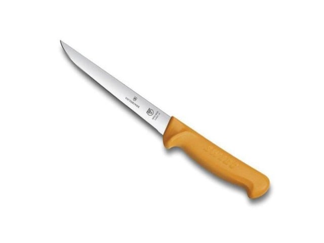 Cutit Dezosat Victorinox Swibo, Boning Knife Straight Wide, Lama 18cm , Galben