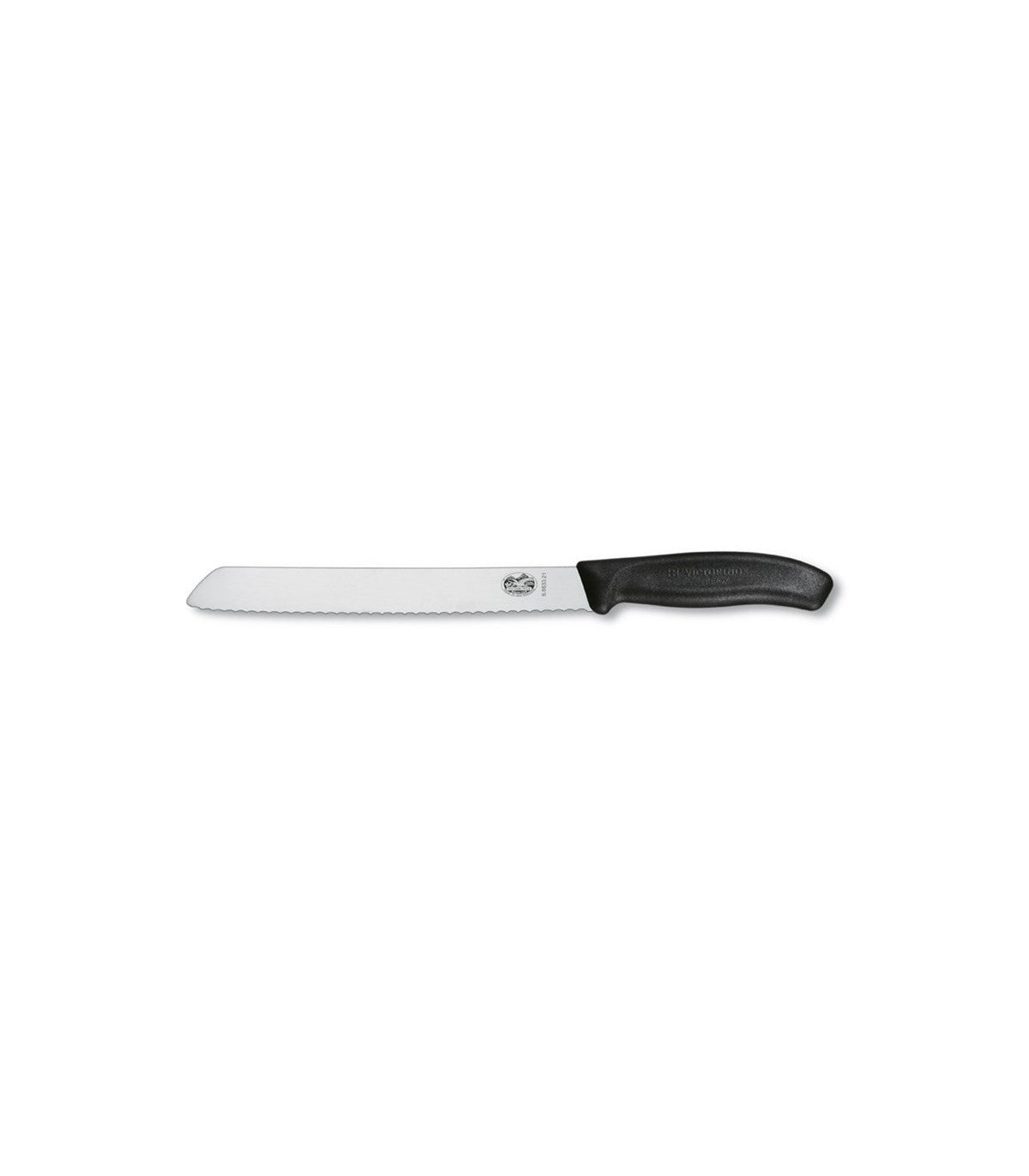 Cutit Feliat Victorinox SwissClassic Bread Knife, Lama Zimtata 21cm, Negru, Blister