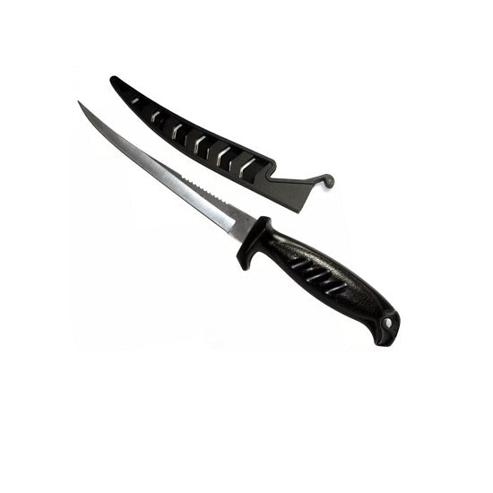 Cutit Filfishing pentru Filetat Teaca Rigida, Negru, Lama 16cm