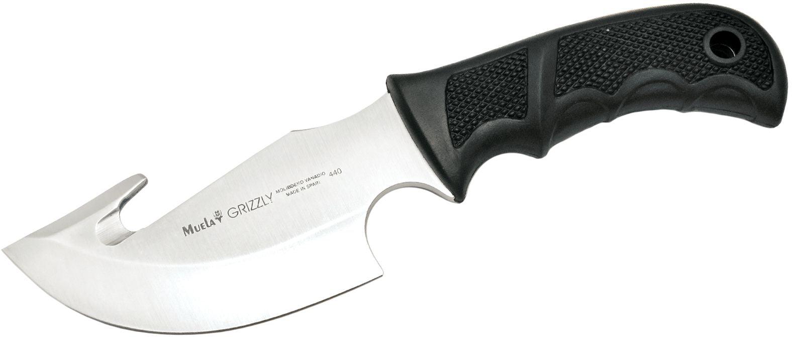 Cutit MUELA 120mm Full Tang Blade GRIZZLY-12G,  With Hook, Polymer Scales 