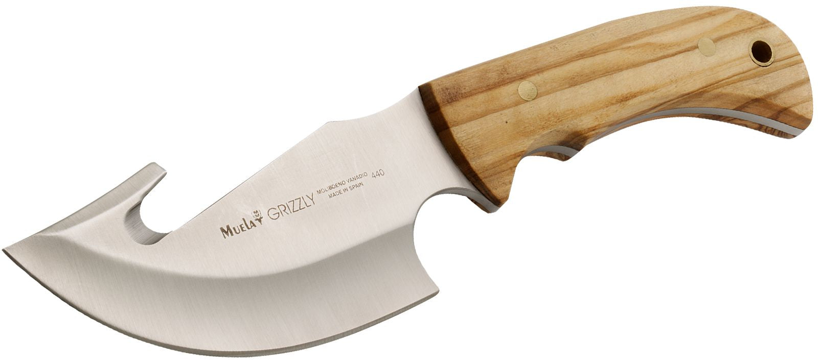 Cutit MUELA 120mm Full Tang Blade GRIZZLY-12R,  Coral Pakawood Scales 