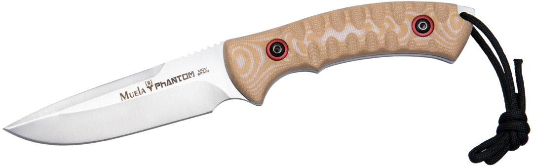 Cutit MUELA 120mm Full Tang Blade PHANTOM-12D/K, Desert Mcarta With Kydex Sheath
