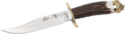 Cutit MUELA 160mm Blade RHINO-16BF, Stag Deer Handle, Brass Guard And Rhino Head Cap