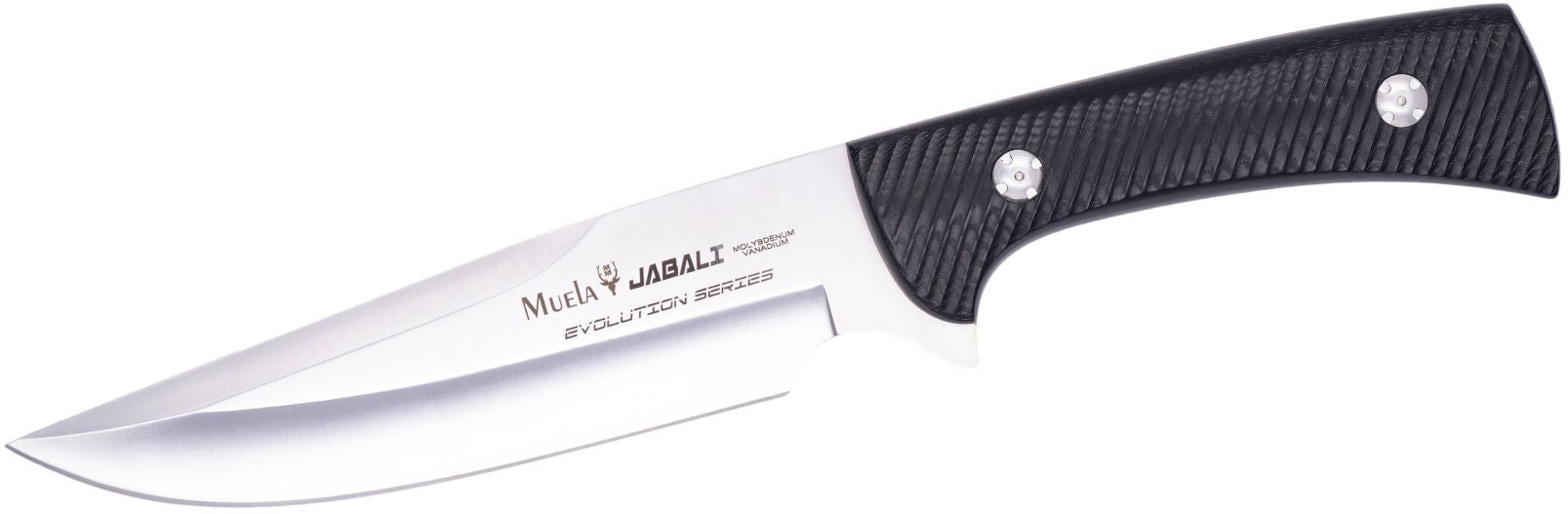 Cutit MUELA 170mm Full Tang Blade JABALI-17M, Micarta Black Handle And Red Fiber Spacer