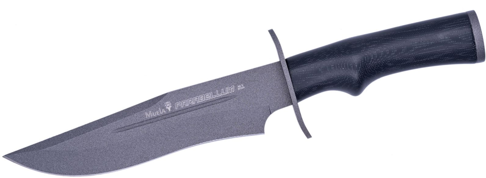 Cutit MUELA 170mm Full Tang Blade PARABELLUM-17N, Stainless Guard Cap With PTFE Coating, Back Canvas Micarta
