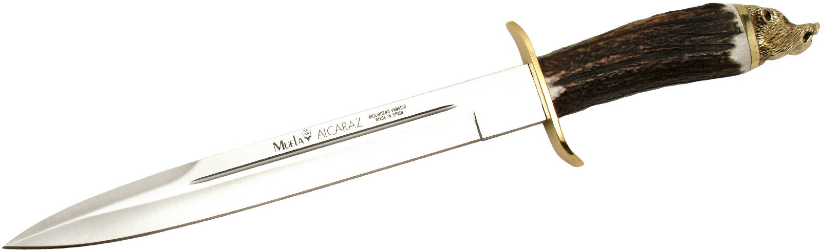 Cutit MUELA 260mm Blade, Stag Handle, Brass Wild Boar Head Cap