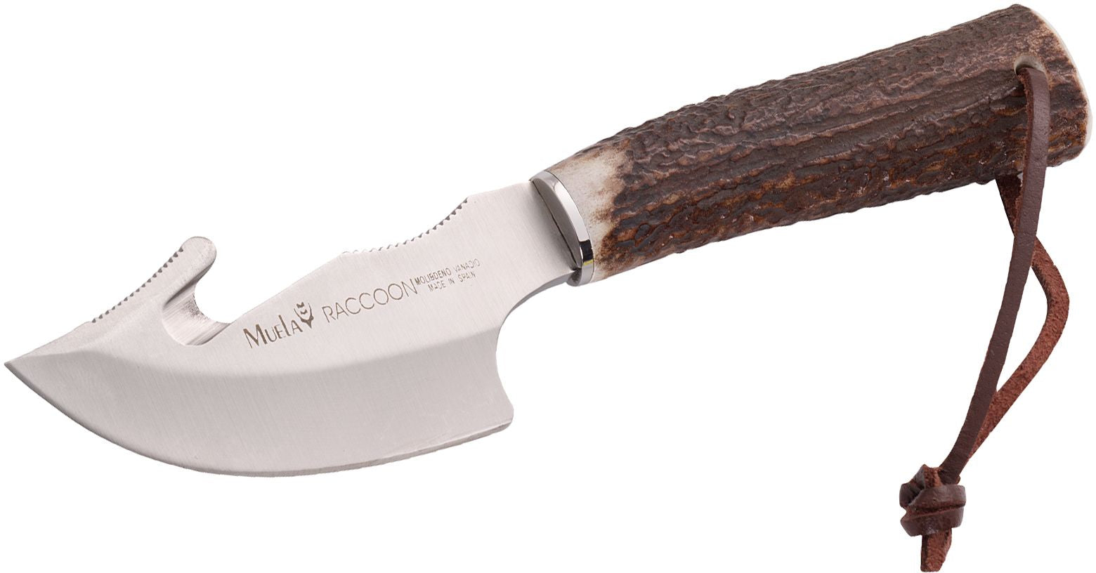 Cutit MUELA RACCON-8A With Hook, Stag Deer Handle