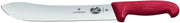 Cutit Macelar Victorinox Butcher Knife, Wide Tip Blade, Fibrox, Lama 25cm, Rosu