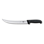 Cutit Pentru Sacrificat Victorinox Slaughter Knife, Fibrox, Lama Gofrata 25cm, Curbata, Negru