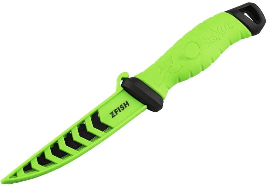 Cutit Zfish Fillet Knife Fishing Predator, Negru-Verde, 12.5cm